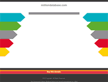 Tablet Screenshot of milliondatabase.com